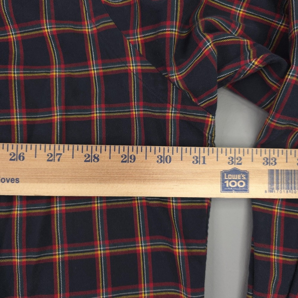 Ralph Lauren Shirt Mens 3XLT Black Plaid Long Sleeve Blake Cotton Button Down - Picture 8 of 11